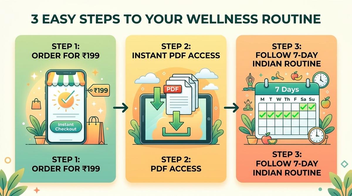 3-Step Process Flow Illustration